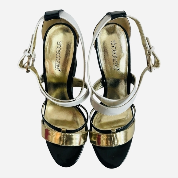 NIB Womens Shoes SHOEDAZZLE MORGANA Open Toe Platform Sandals Ankle Strap Wedges - Picture 5 of 11